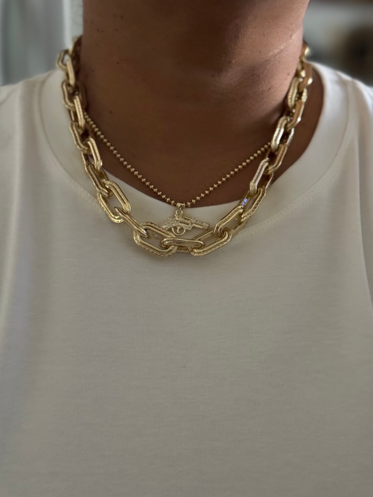 Locked & Loaded pendant necklace