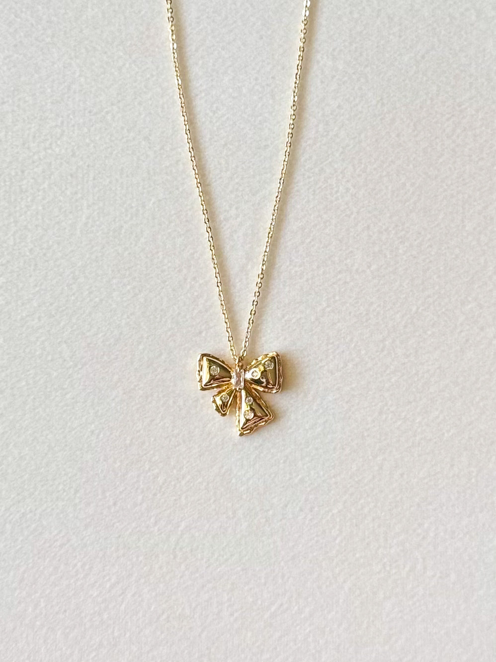 Crystal Bow necklace