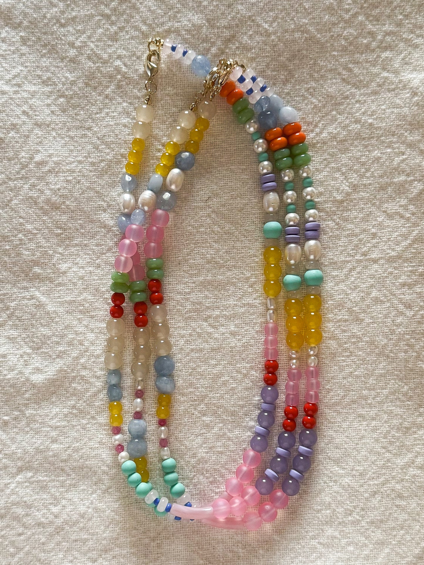 Sunny beaded necklace