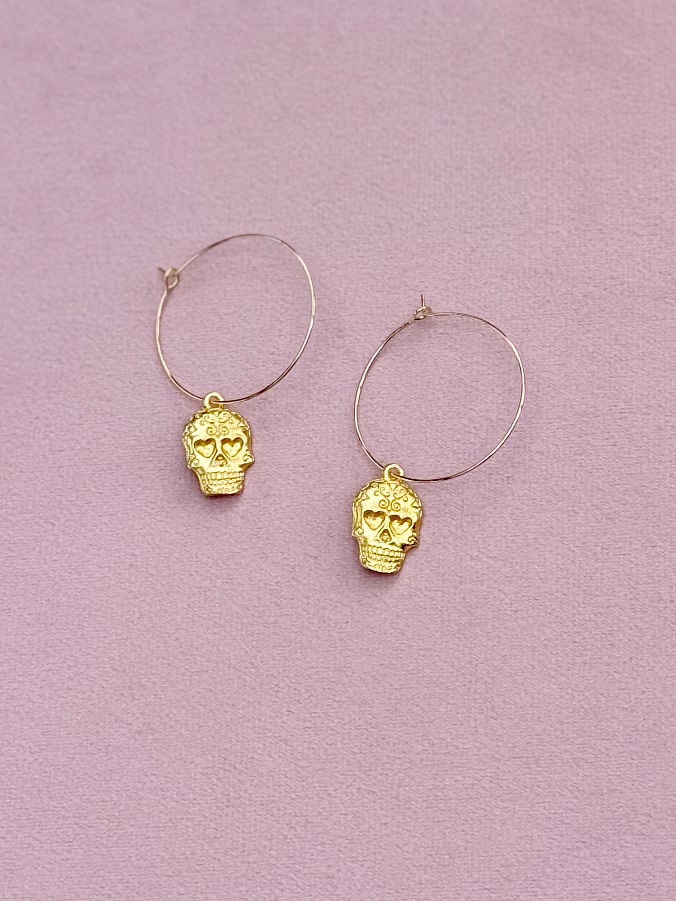 Sugar skull hoops