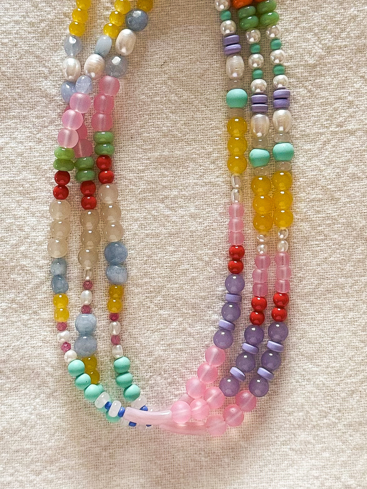 Sunny beaded necklace
