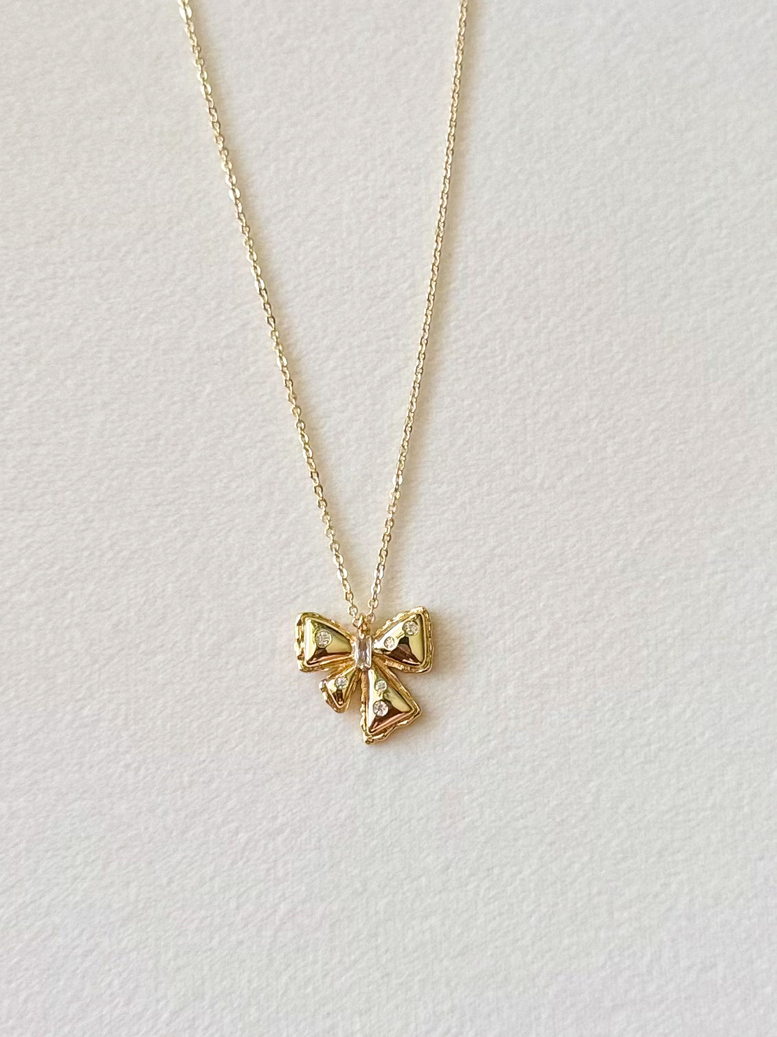 Crystal Bow necklace