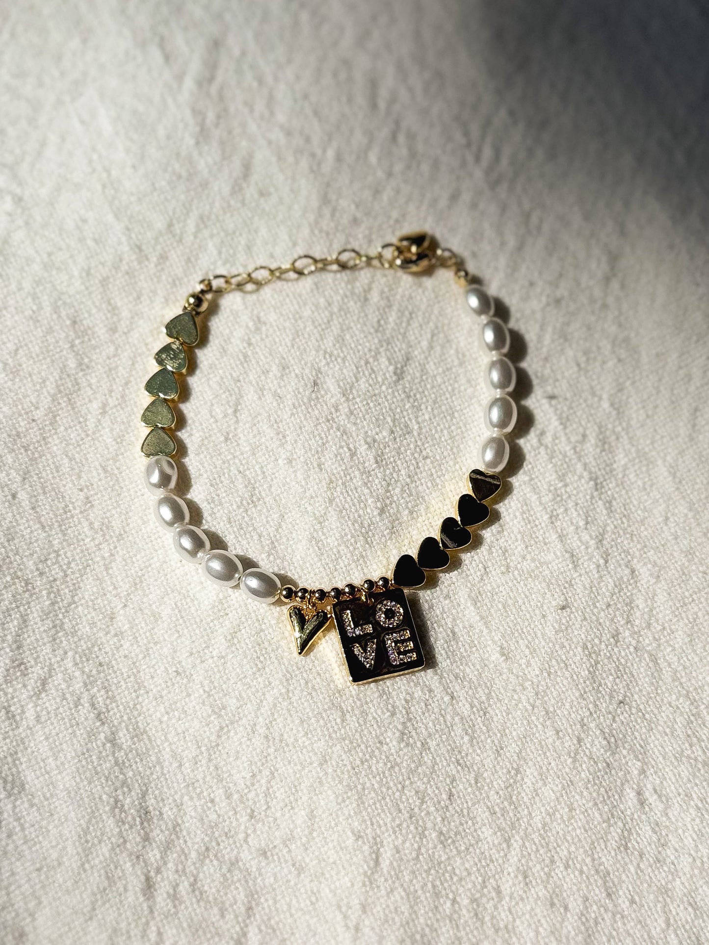 Love charm bracelet