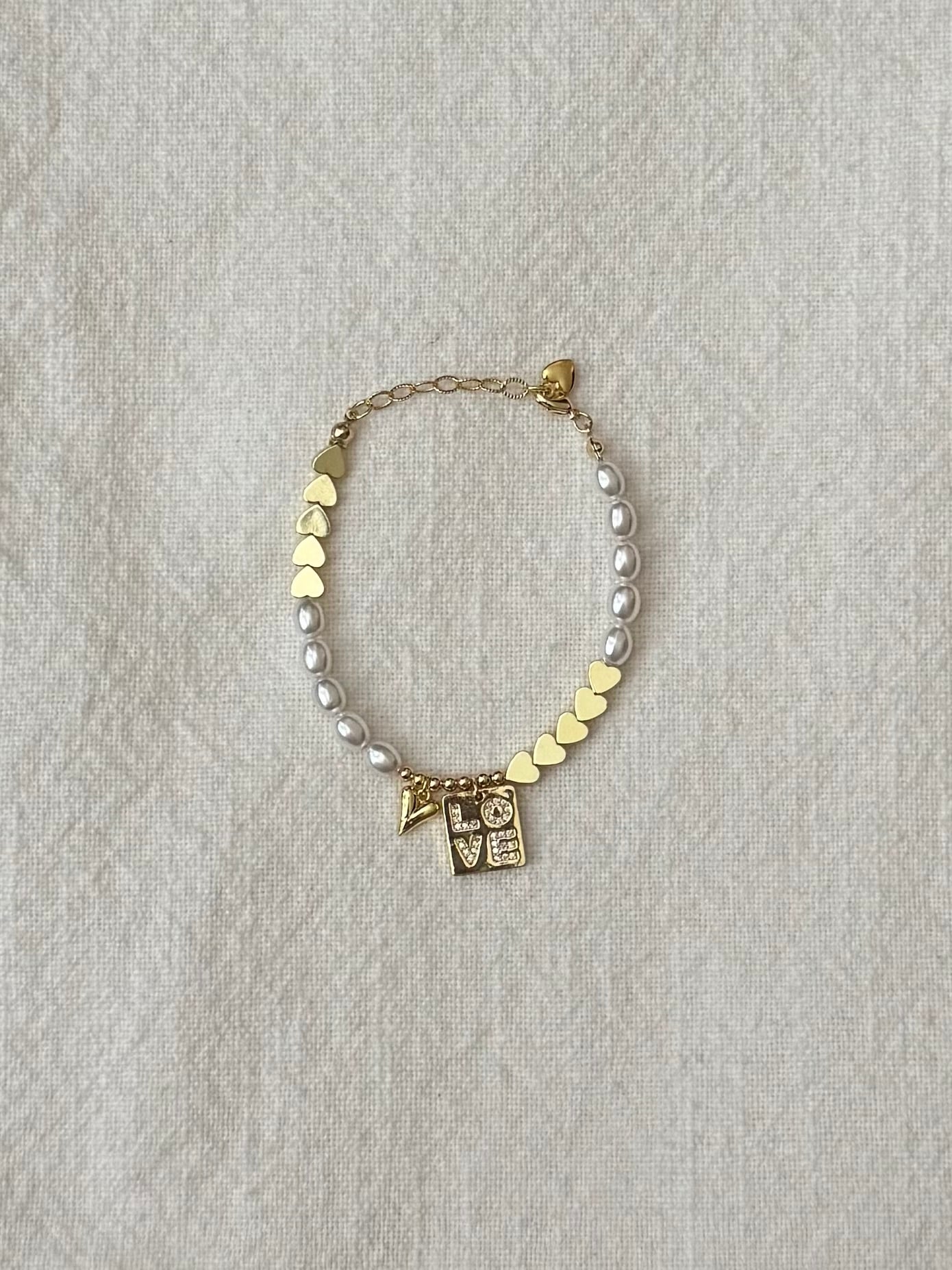 Love charm bracelet