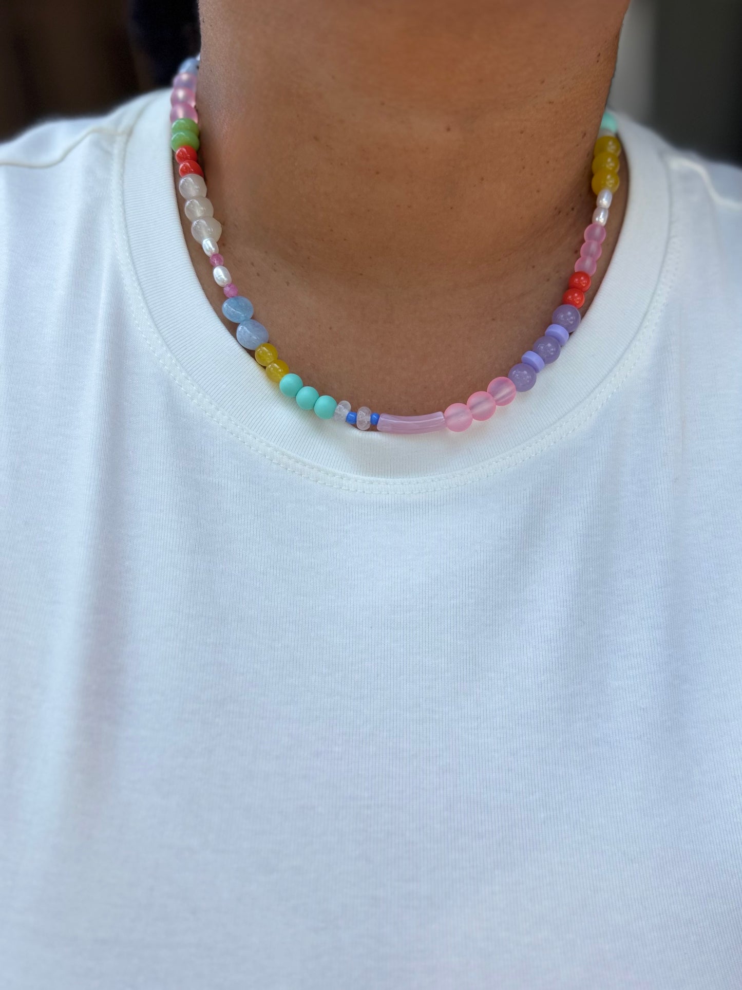 Sunny beaded necklace