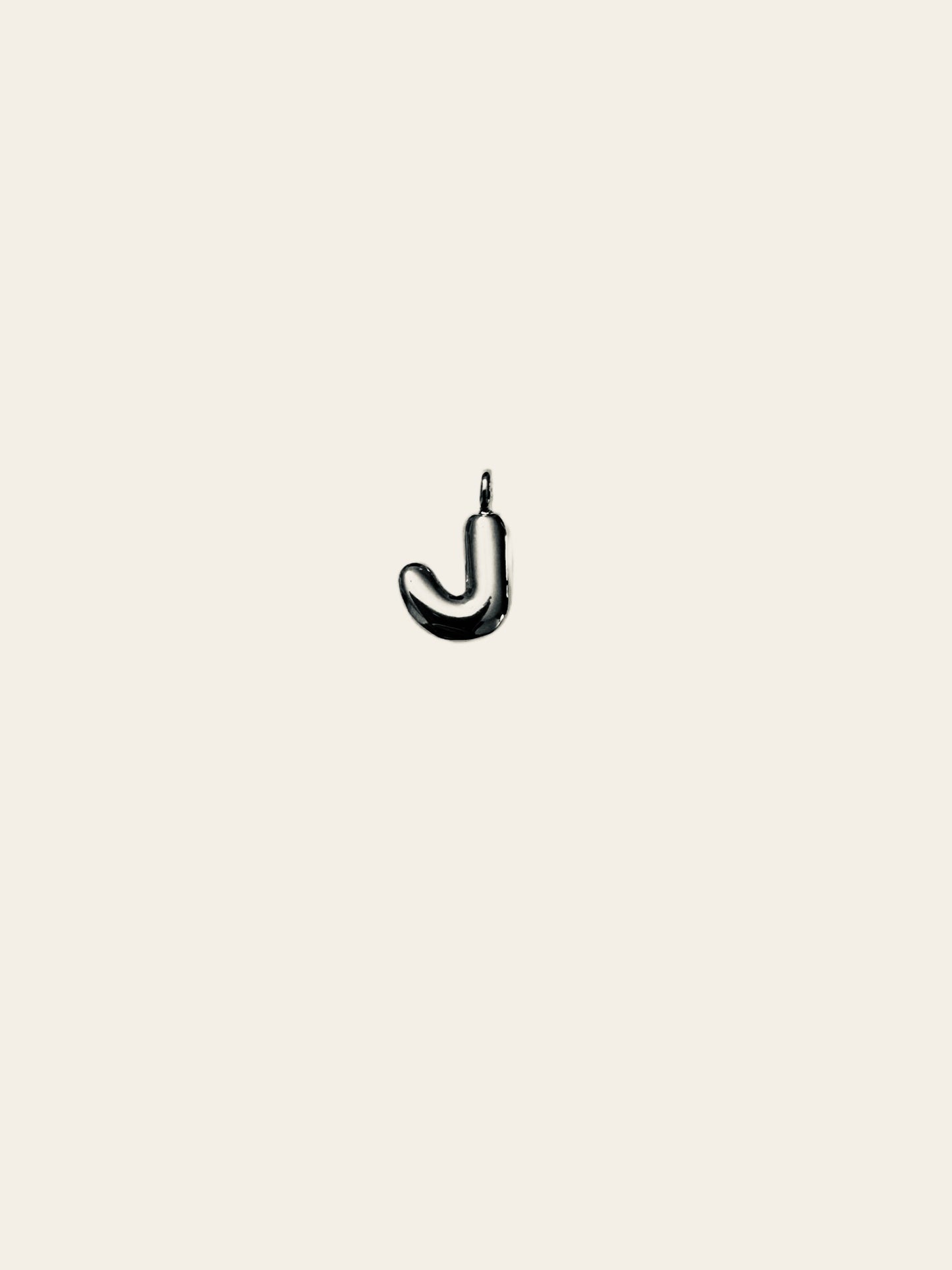 Bubble Initial Necklace (silver)