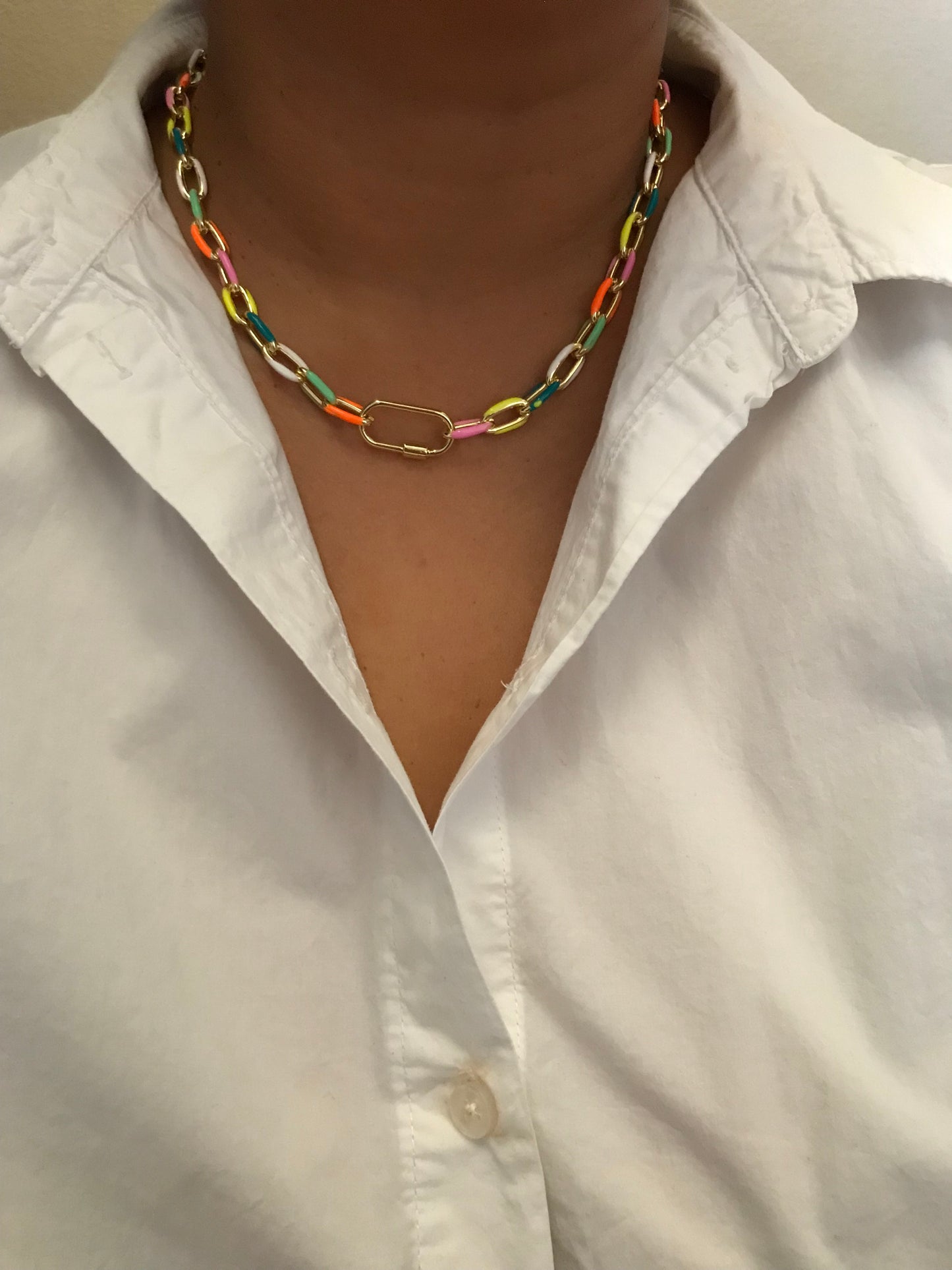 Summer link necklace