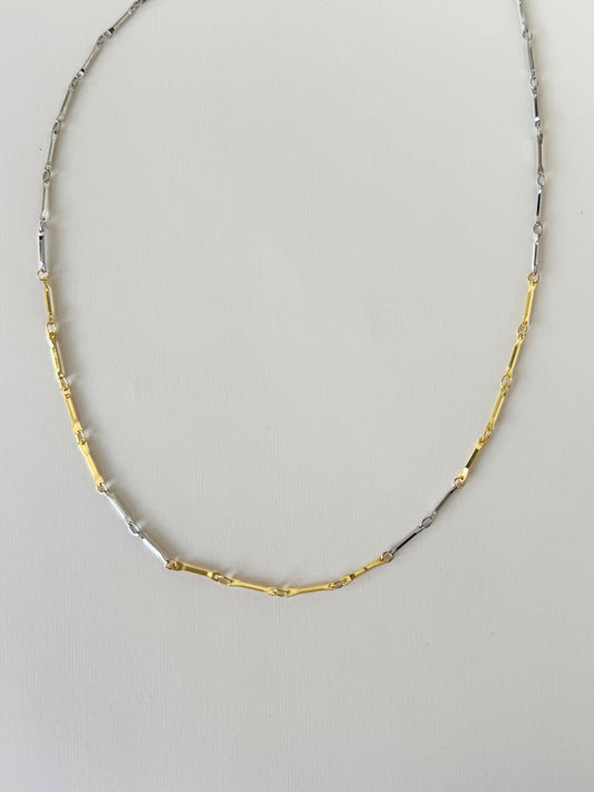 Dainty two tone chain