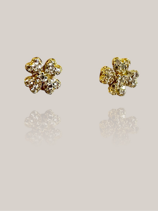 Four Leaf Clover Studs