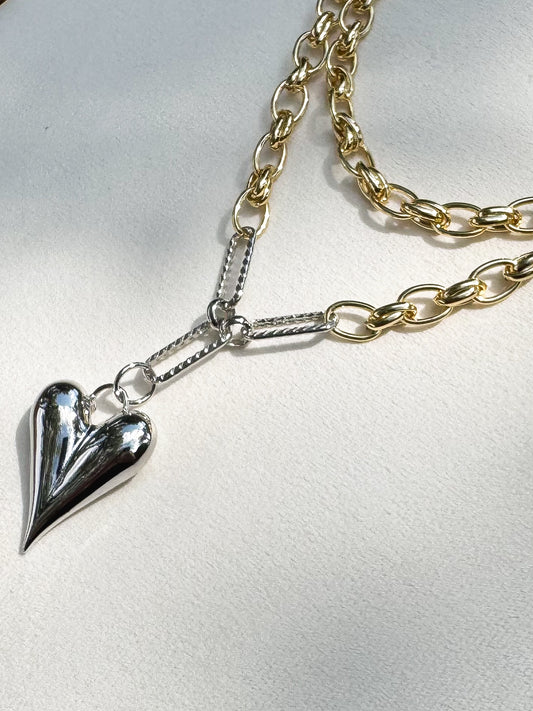 Gilded Flame Necklace