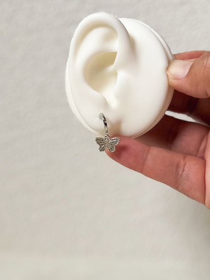 Silver Butterfly Huggies