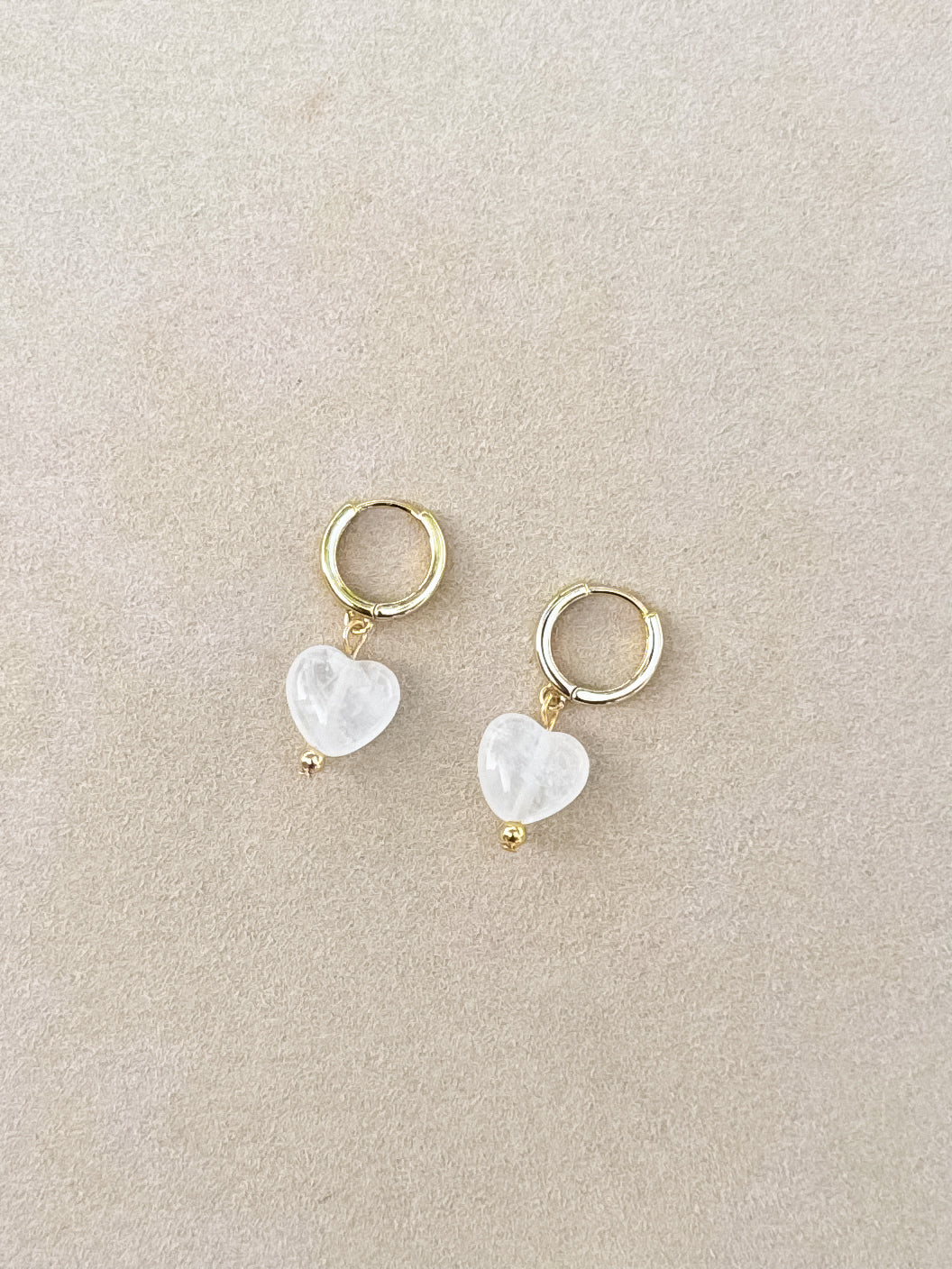 Quartz Heart Huggies