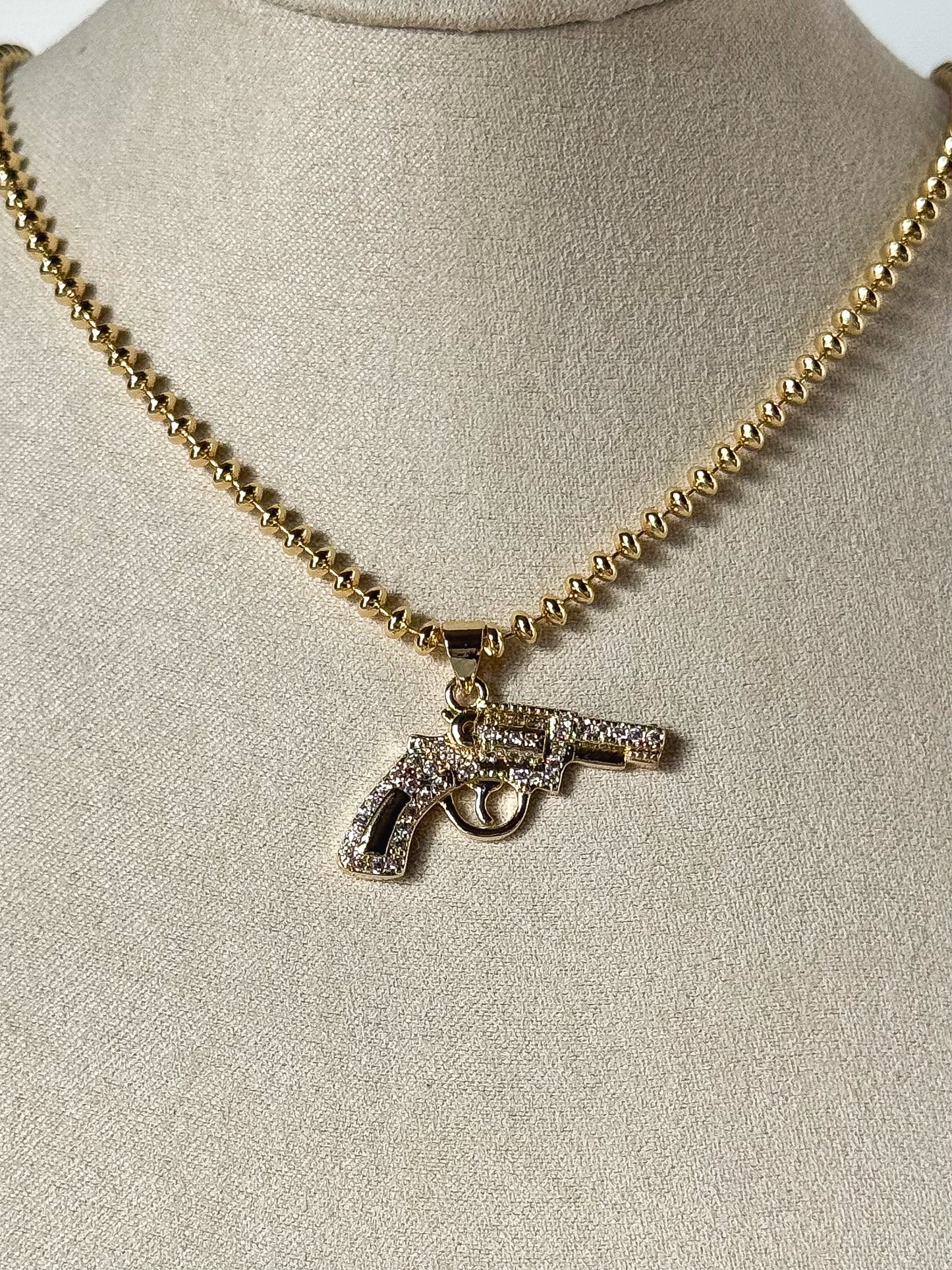 Locked & Loaded pendant necklace