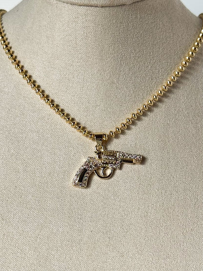 Locked & Loaded pendant necklace