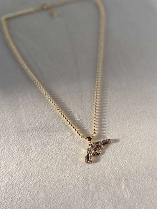 Locked & Loaded pendant necklace
