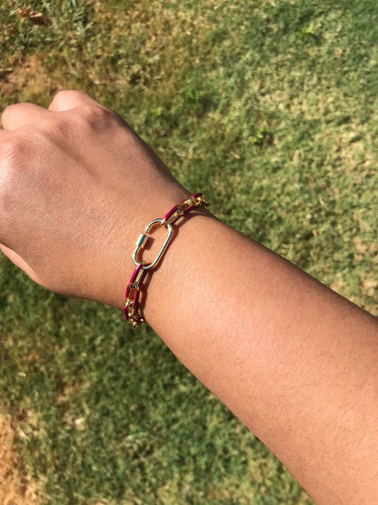 Fall link bracelet