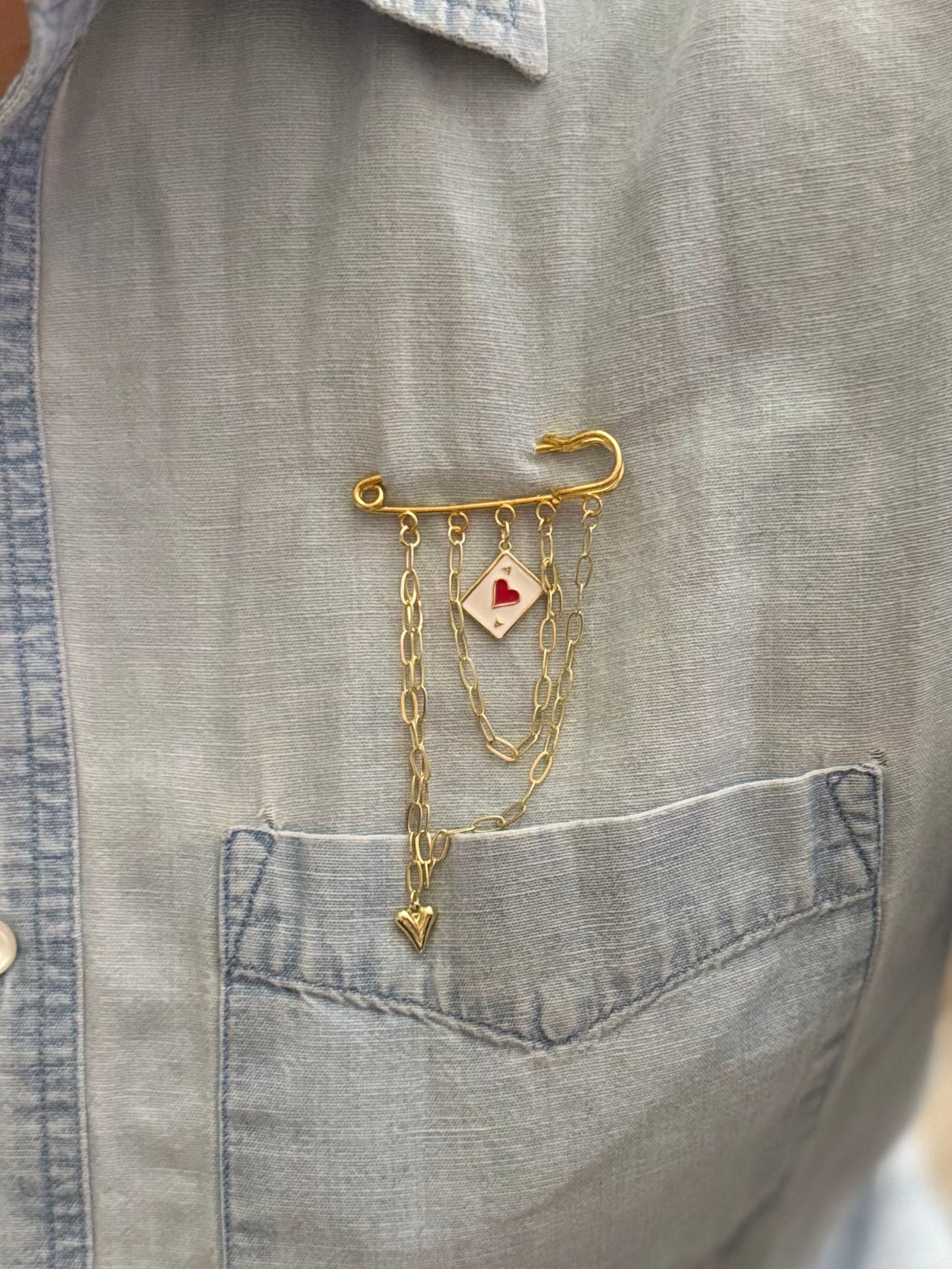 Lucky Ace Brooch