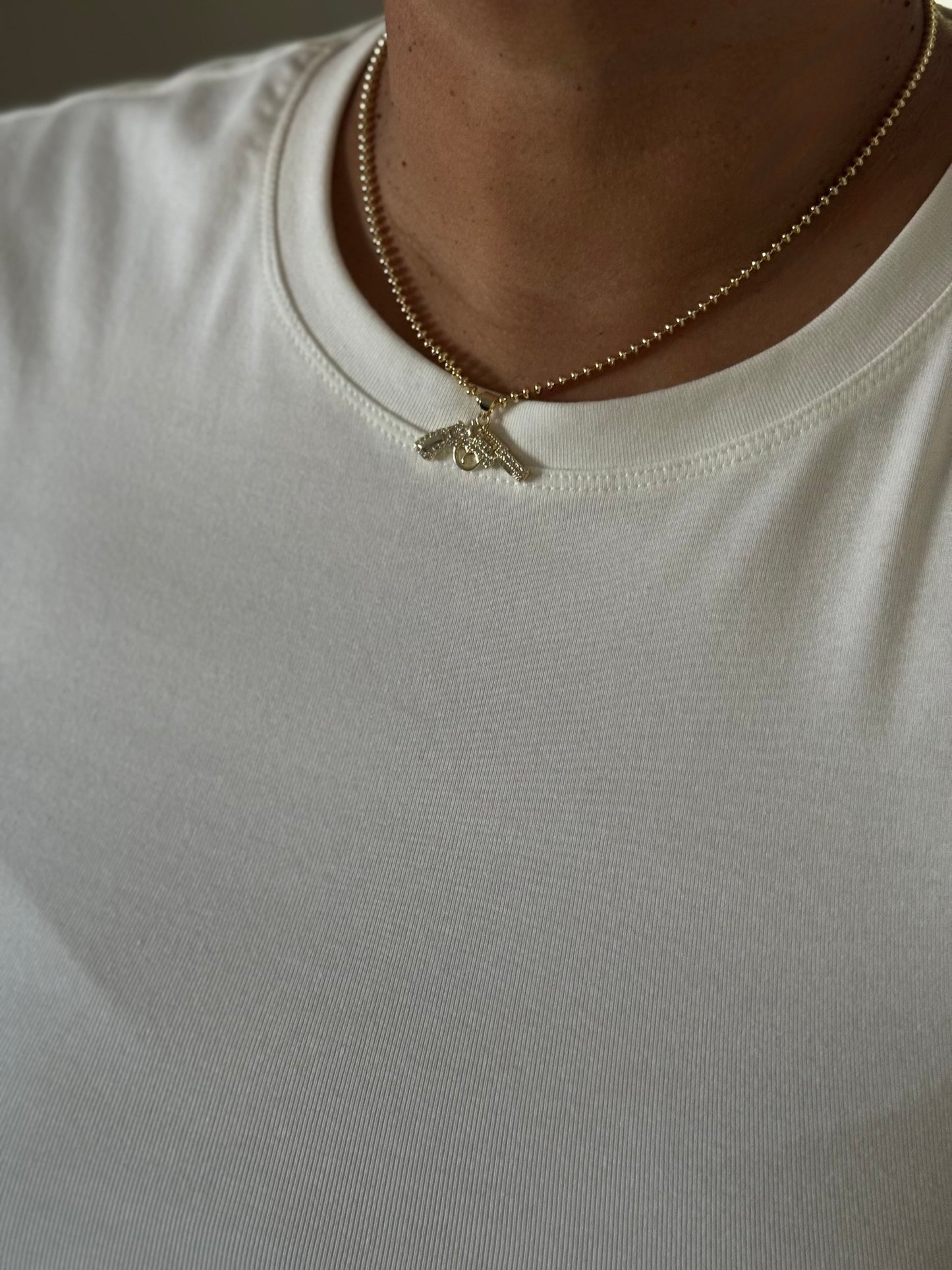 Locked & Loaded pendant necklace