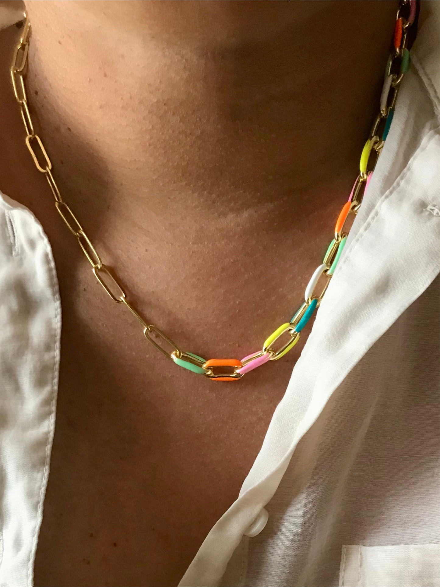 Summer link necklace