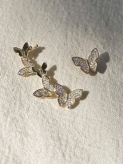 Butterfly ear climber set