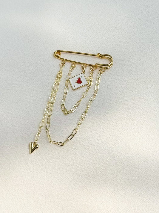 Lucky Ace Brooch