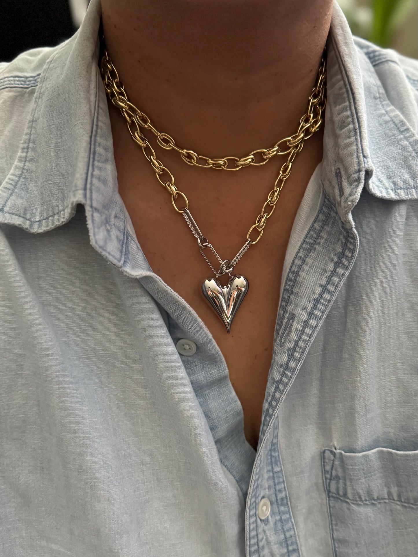 Gilded Flame Necklace