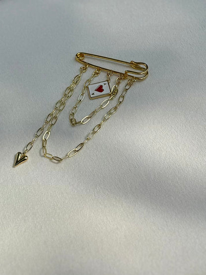 Lucky Ace Brooch