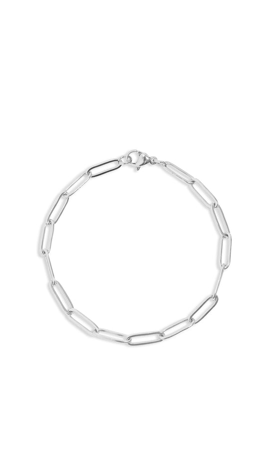 Silver link bracelet