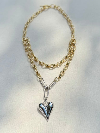 Gilded Flame Necklace