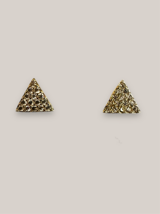 Triangle Pave Studs