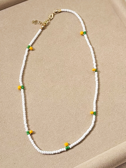 Lemon 🍋 beaded necklace