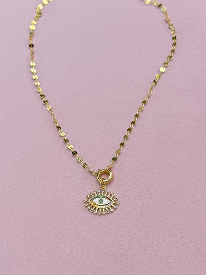 Radiant eye necklace