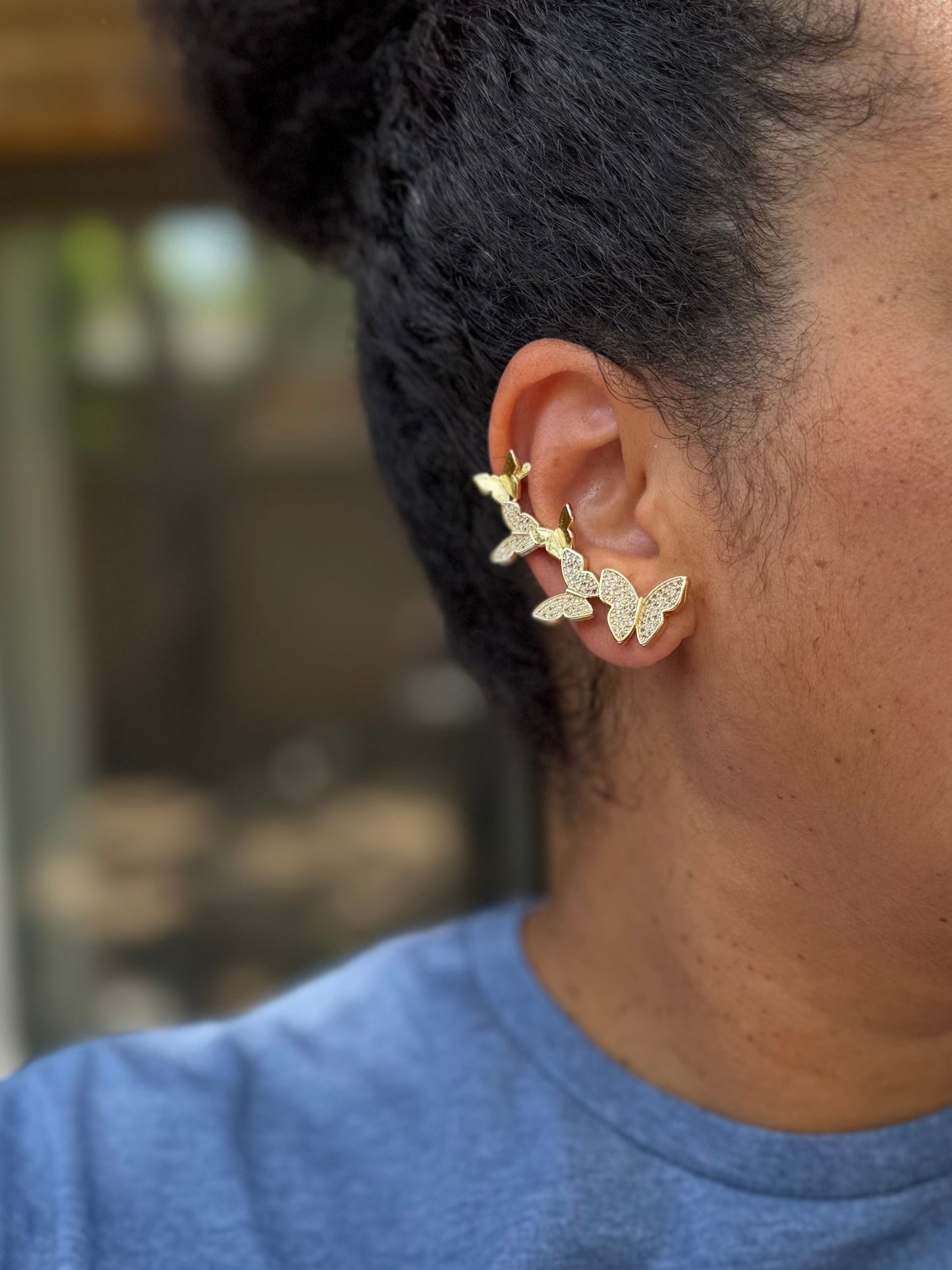 Butterfly ear climber set