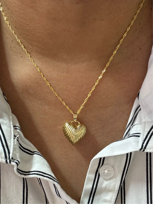 Shell puffy heart