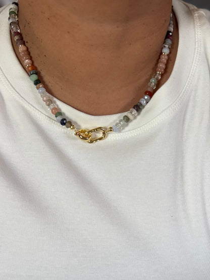 Mixed stone necklace