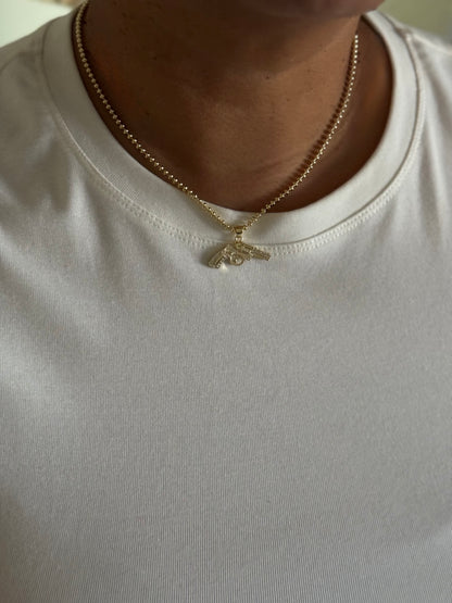Locked & Loaded pendant necklace