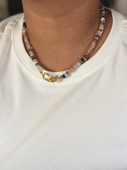 Mixed stone necklace
