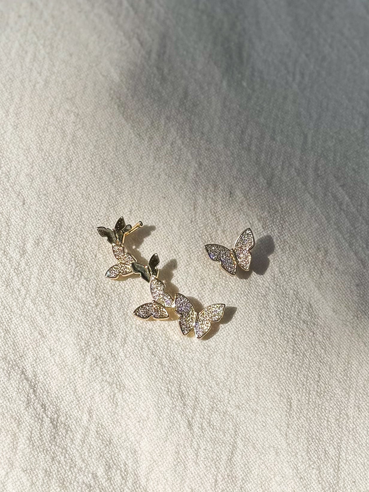 Butterfly ear climber set