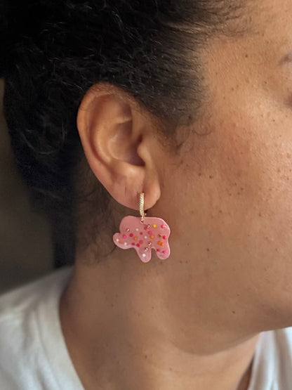 Elephant cookie earrings