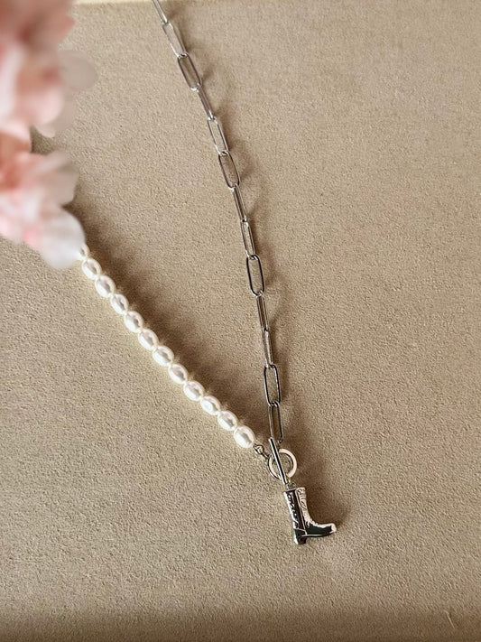 Pearls and Boots (Silver)