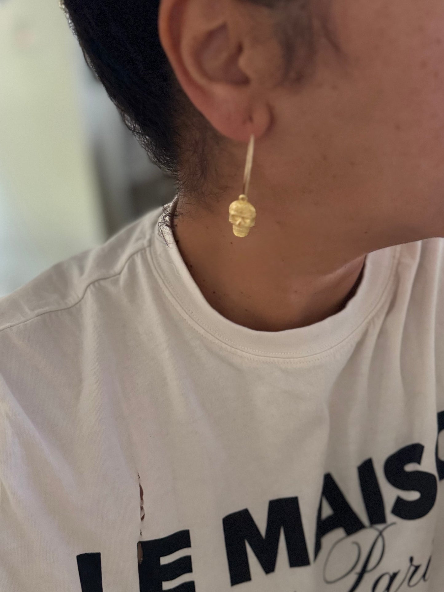 Sugar skull hoops