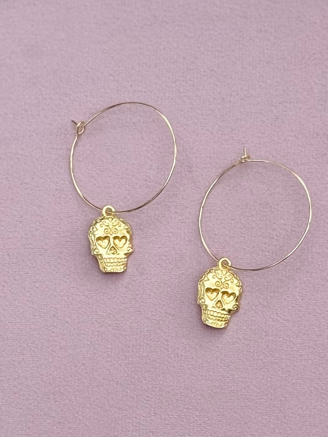 Sugar skull hoops