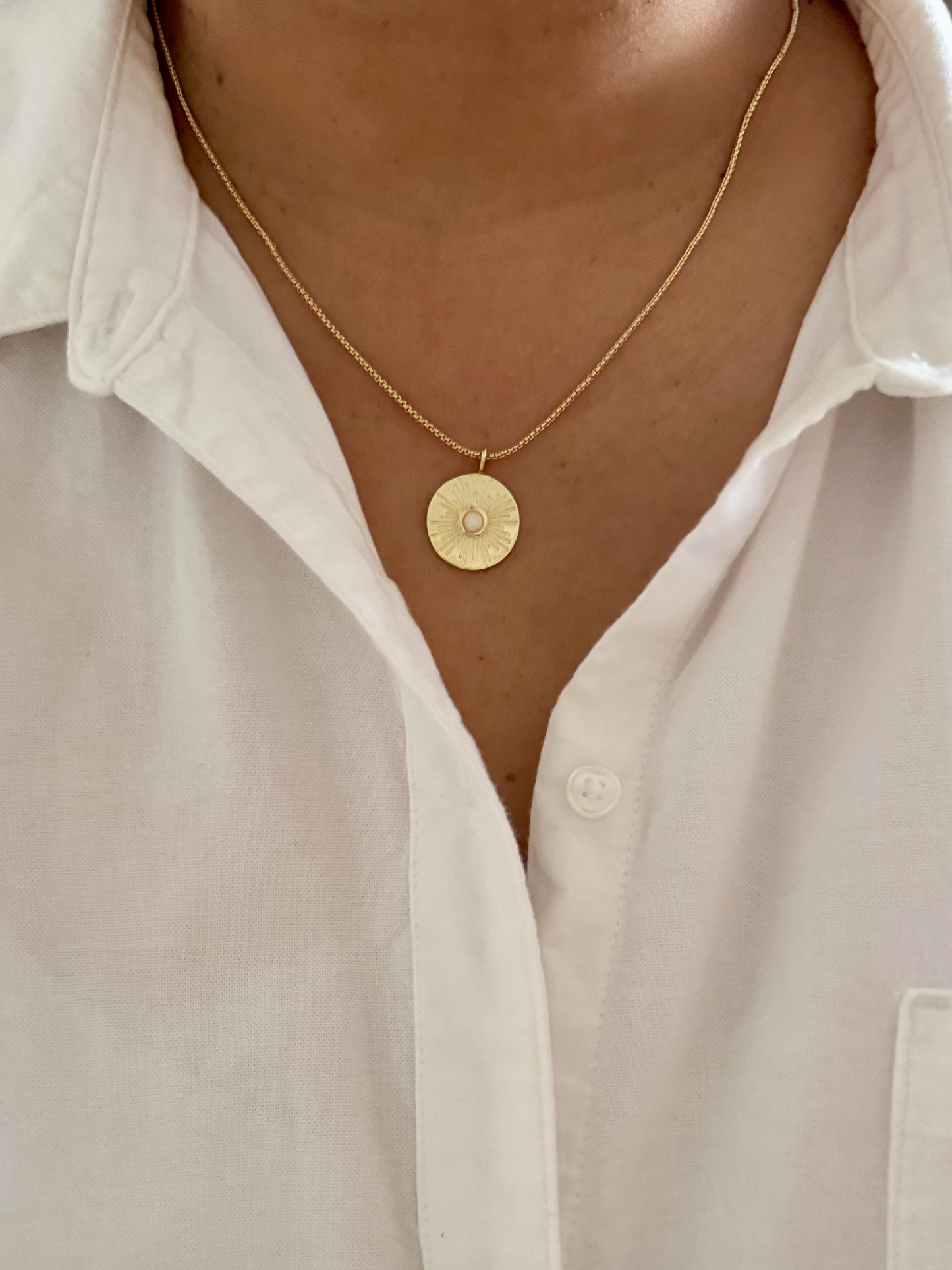 Radiant charm necklace