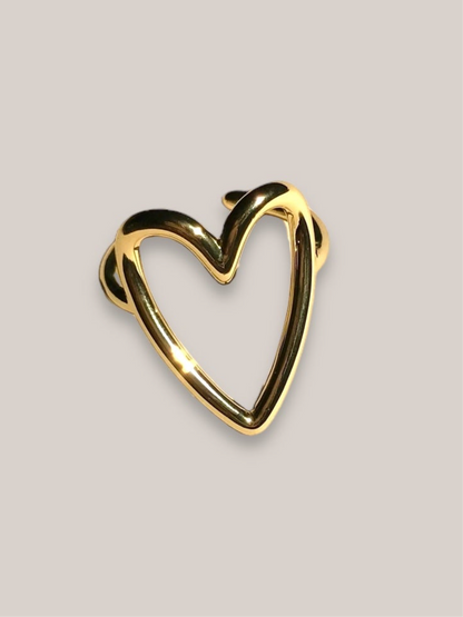 Open heart ring