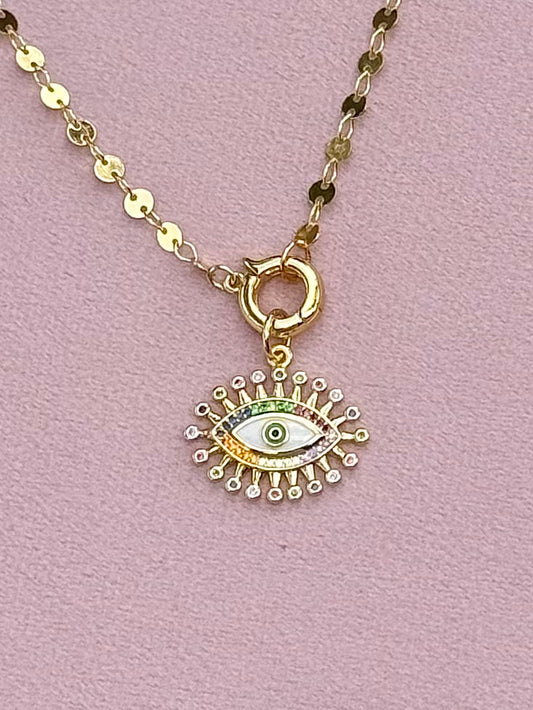 Radiant eye necklace