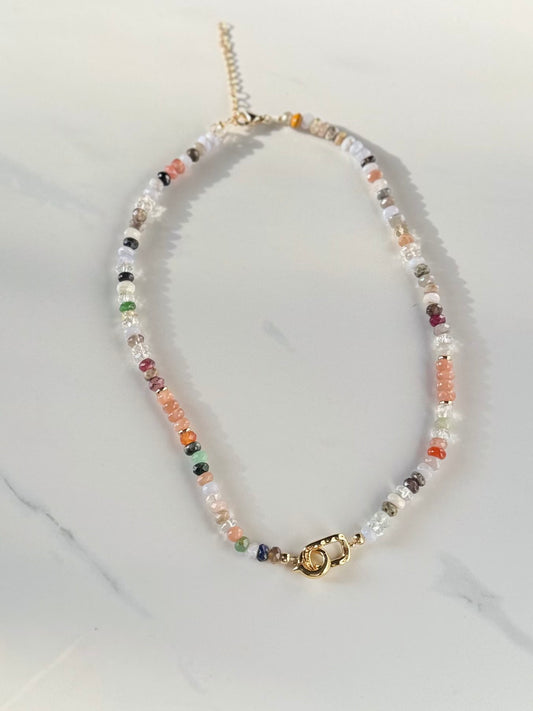 Mixed stone necklace