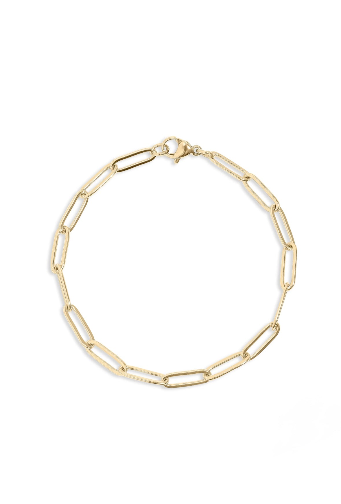 Gold link bracelet