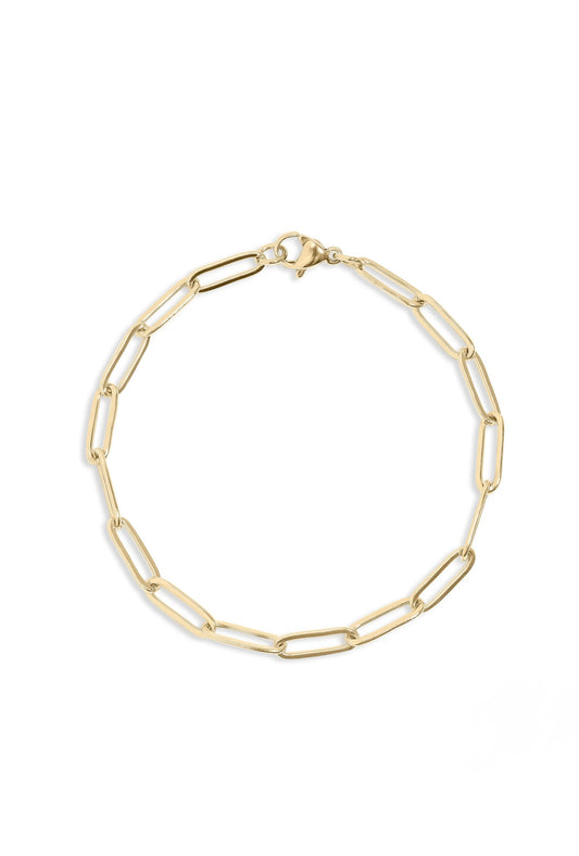 Gold link bracelet