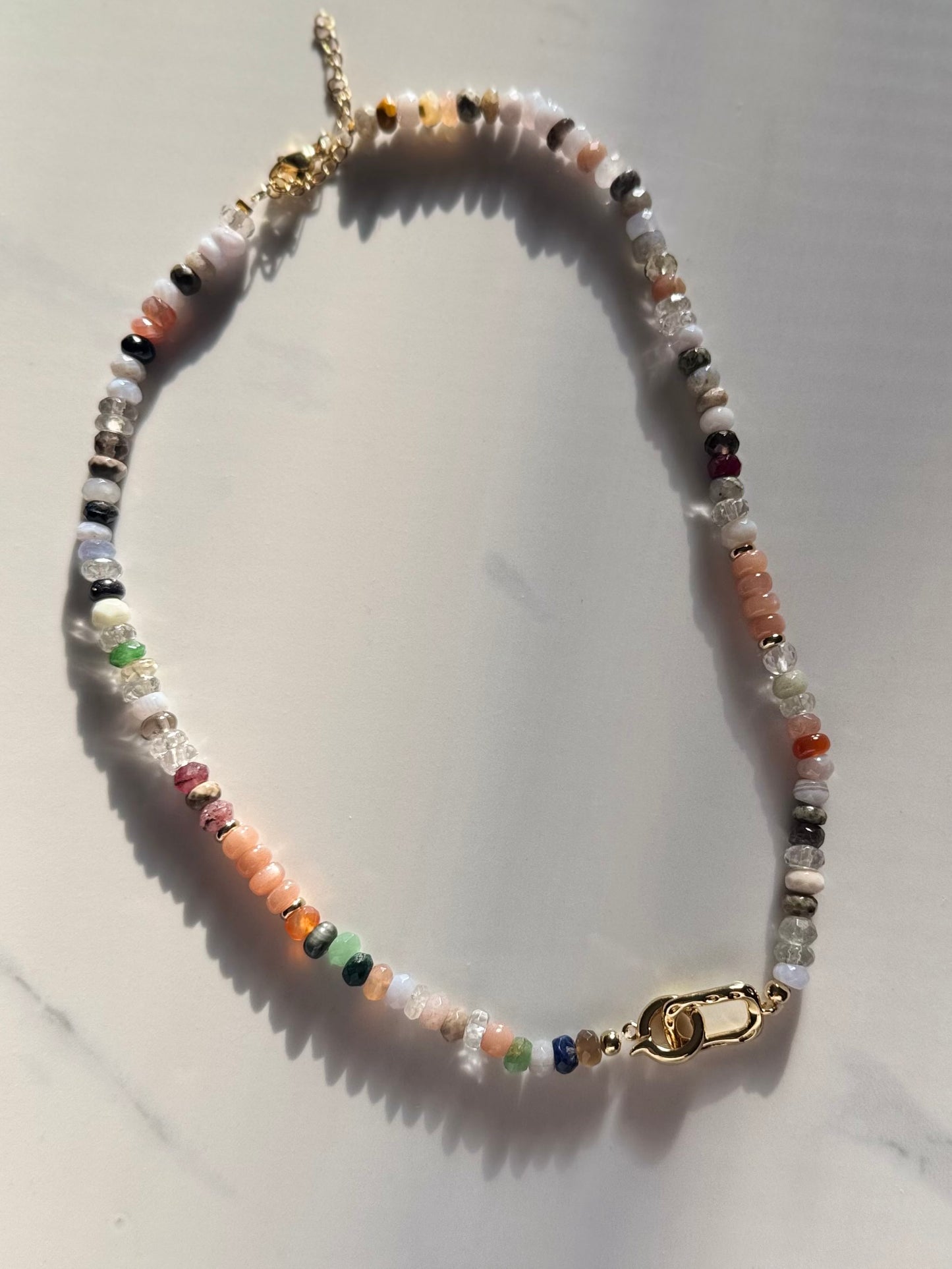 Mixed stone necklace
