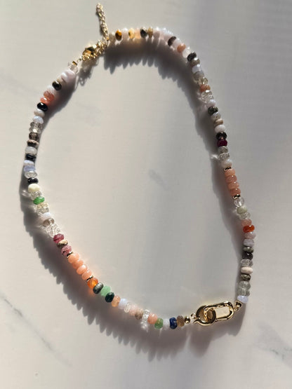 Mixed stone necklace